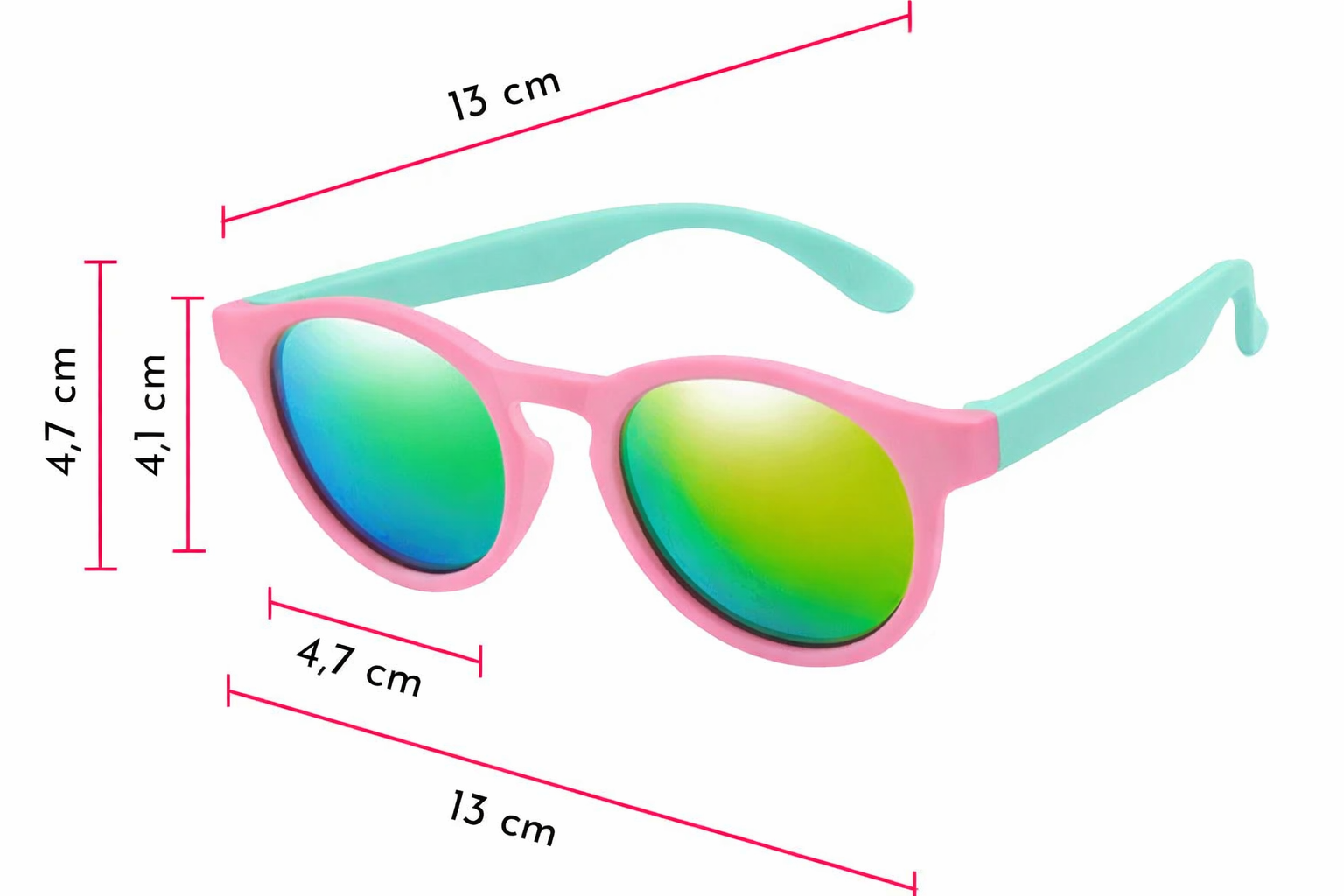 Lentes de Sol Flexibles para Niños - SunPeques Redondo